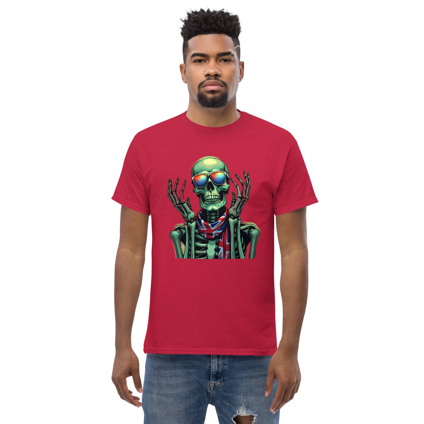 Men's UK luminous skeleton classic tee