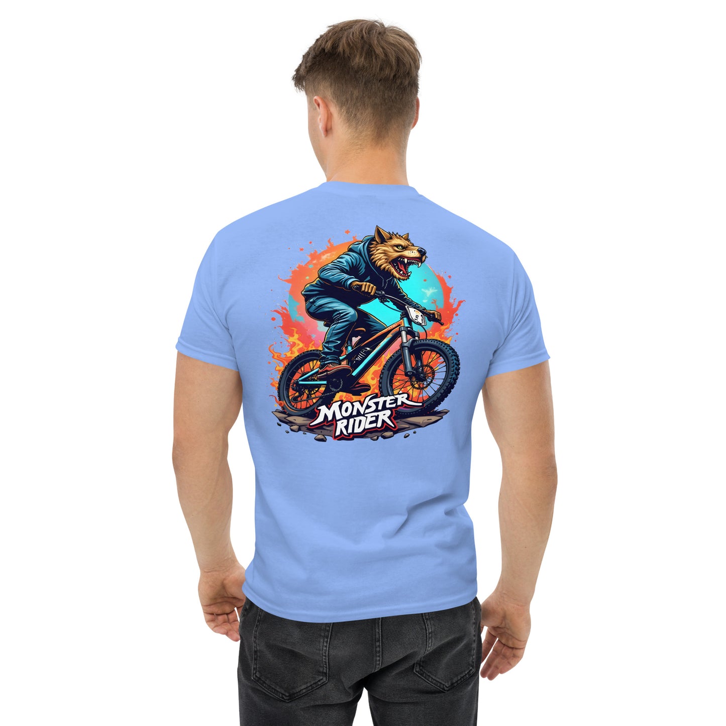 Unisex wolf monster rider classic tee