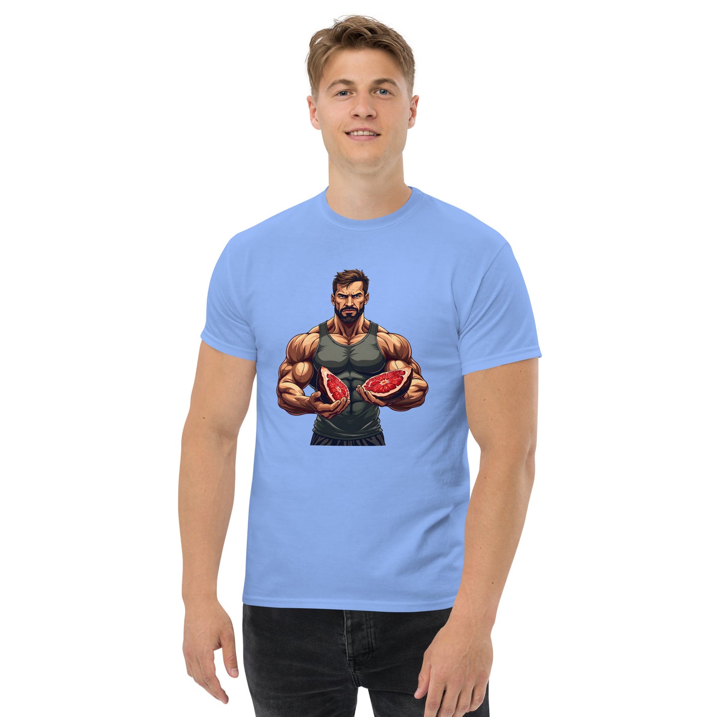 Men's double print carnivore diet classic tee