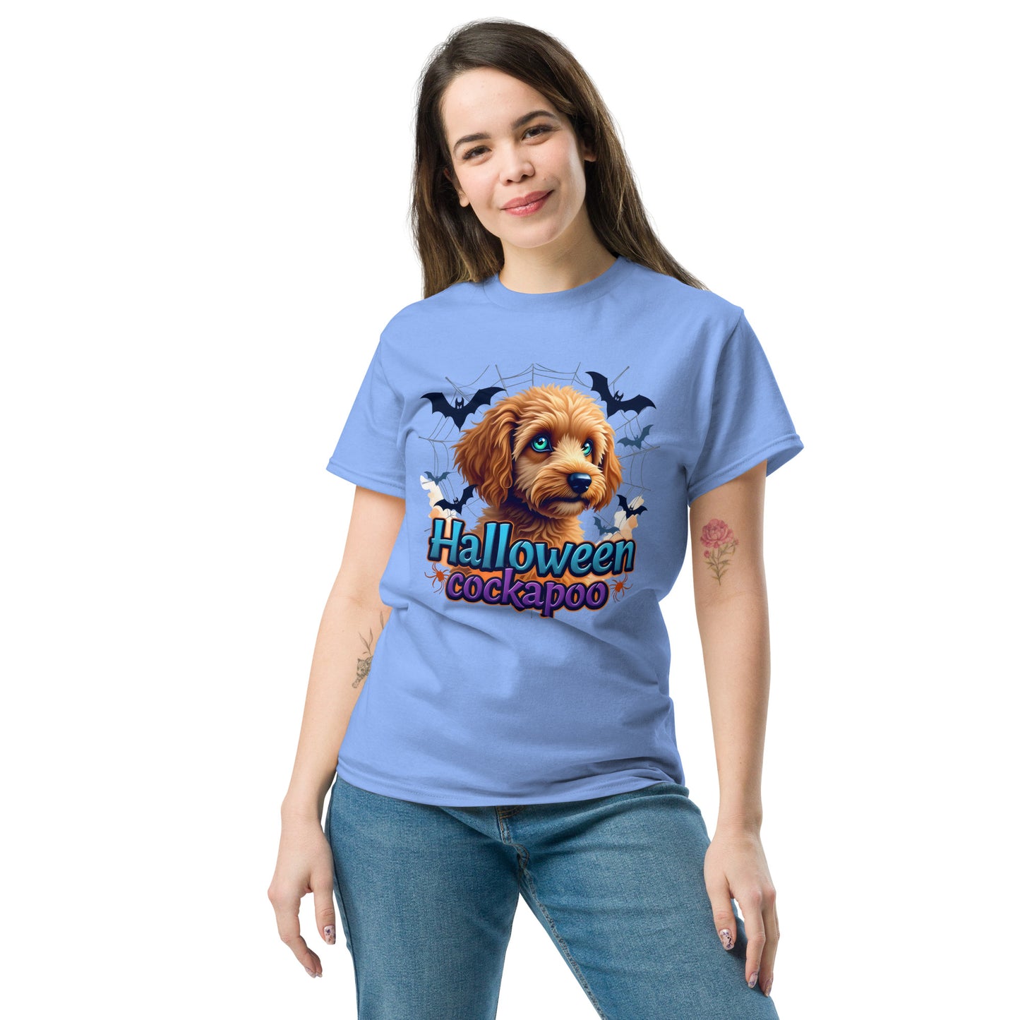 Unisex Halloween cockapoo blue eyed series 2 classic tee
