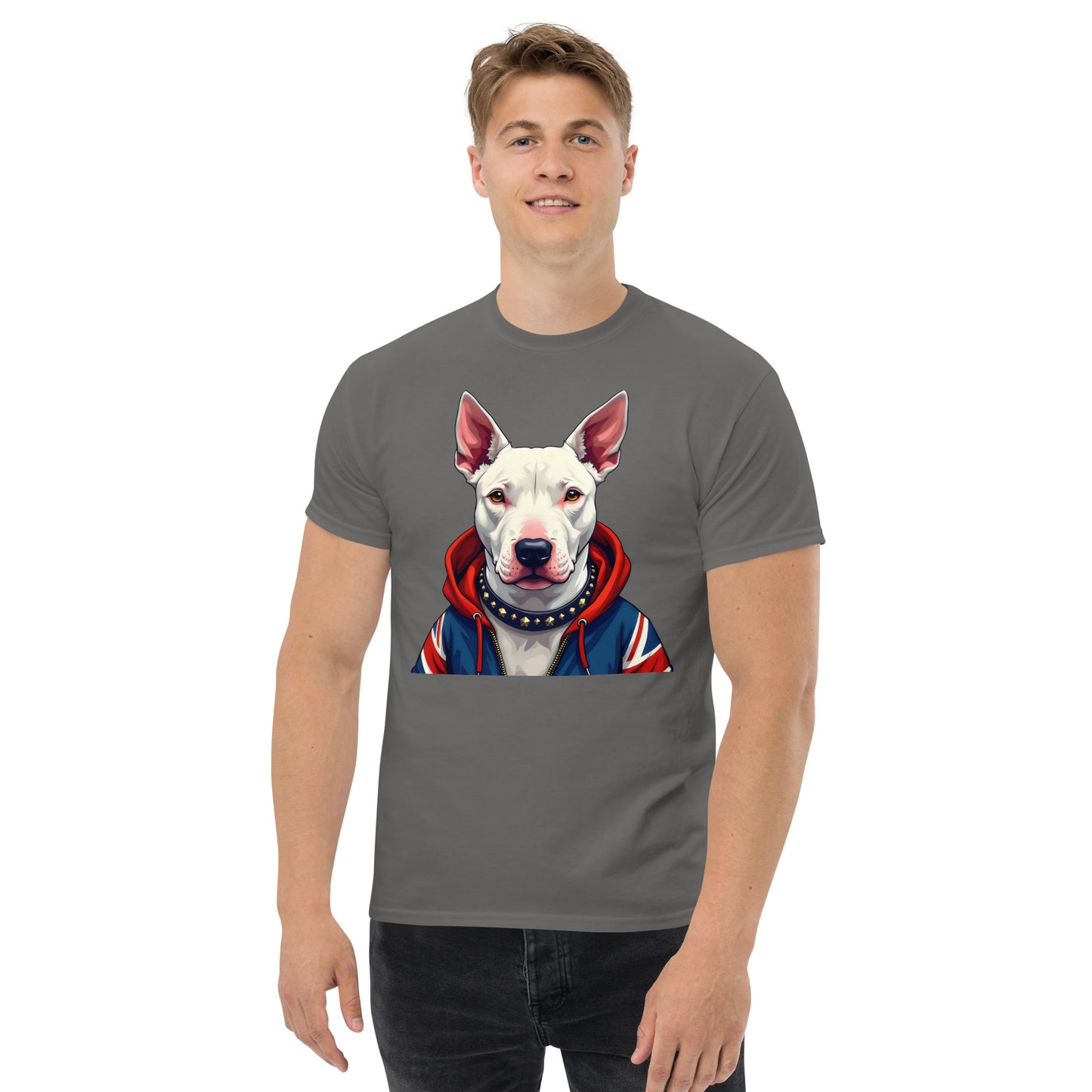 Unisex What English bull terrier union Jack Hoodie classic tee