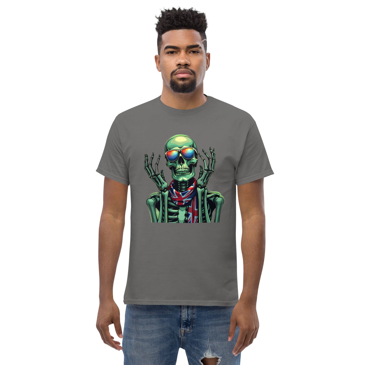 Men's UK luminous skeleton classic tee