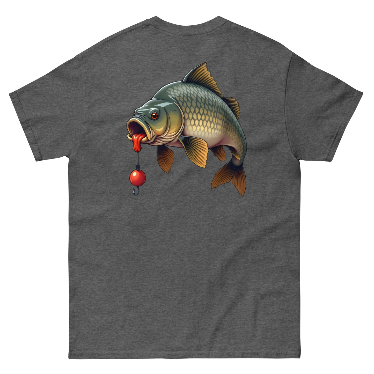 Unisex Front and back cartoon carp classic tee