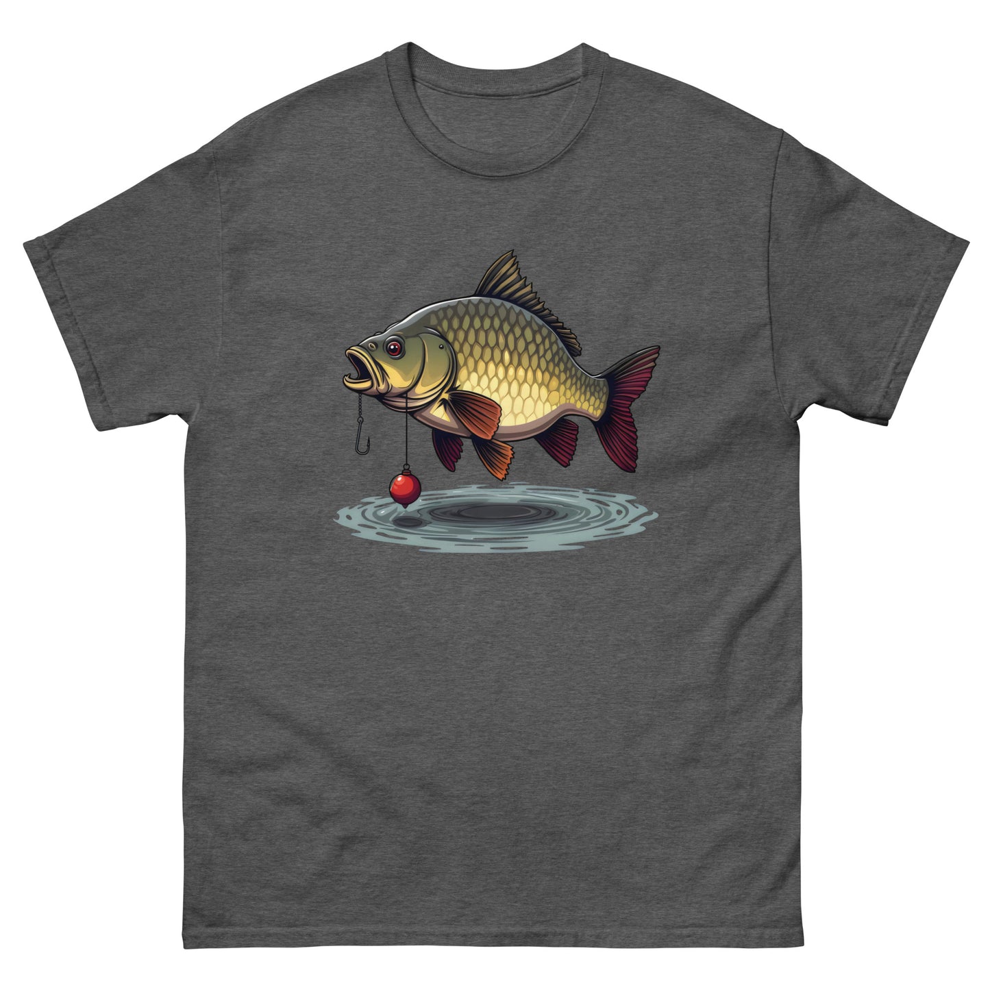 Unisex Front and back cartoon carp classic tee