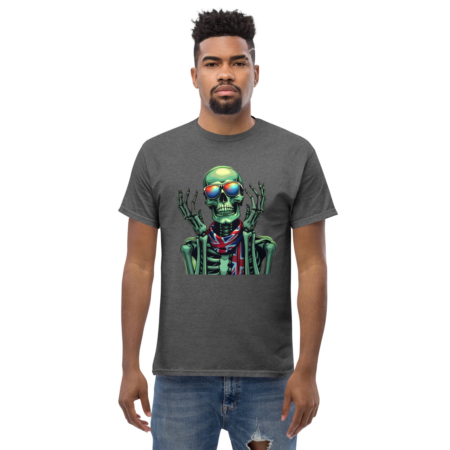 Men's UK luminous skeleton classic tee