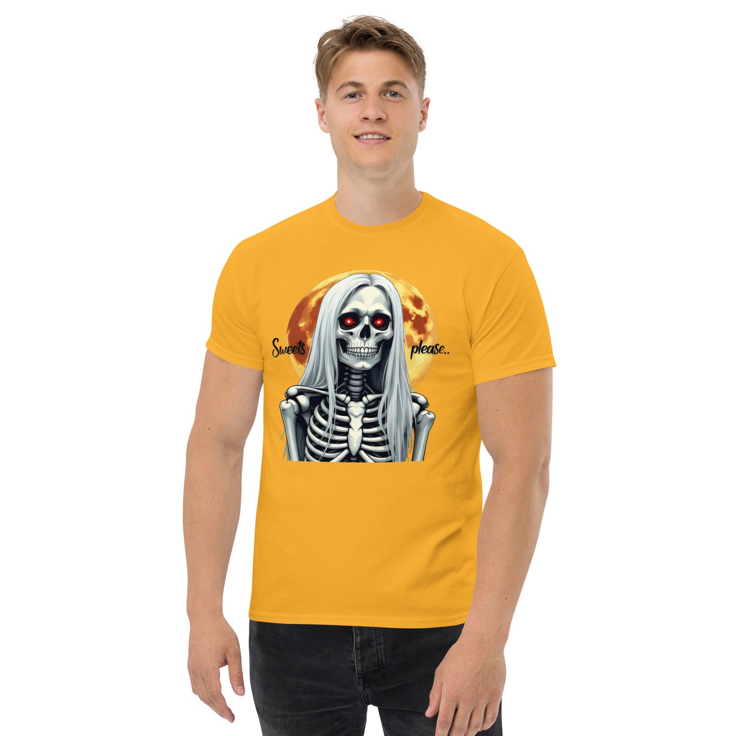 Unisex Sweet Halloween Greyhound woman classic tee