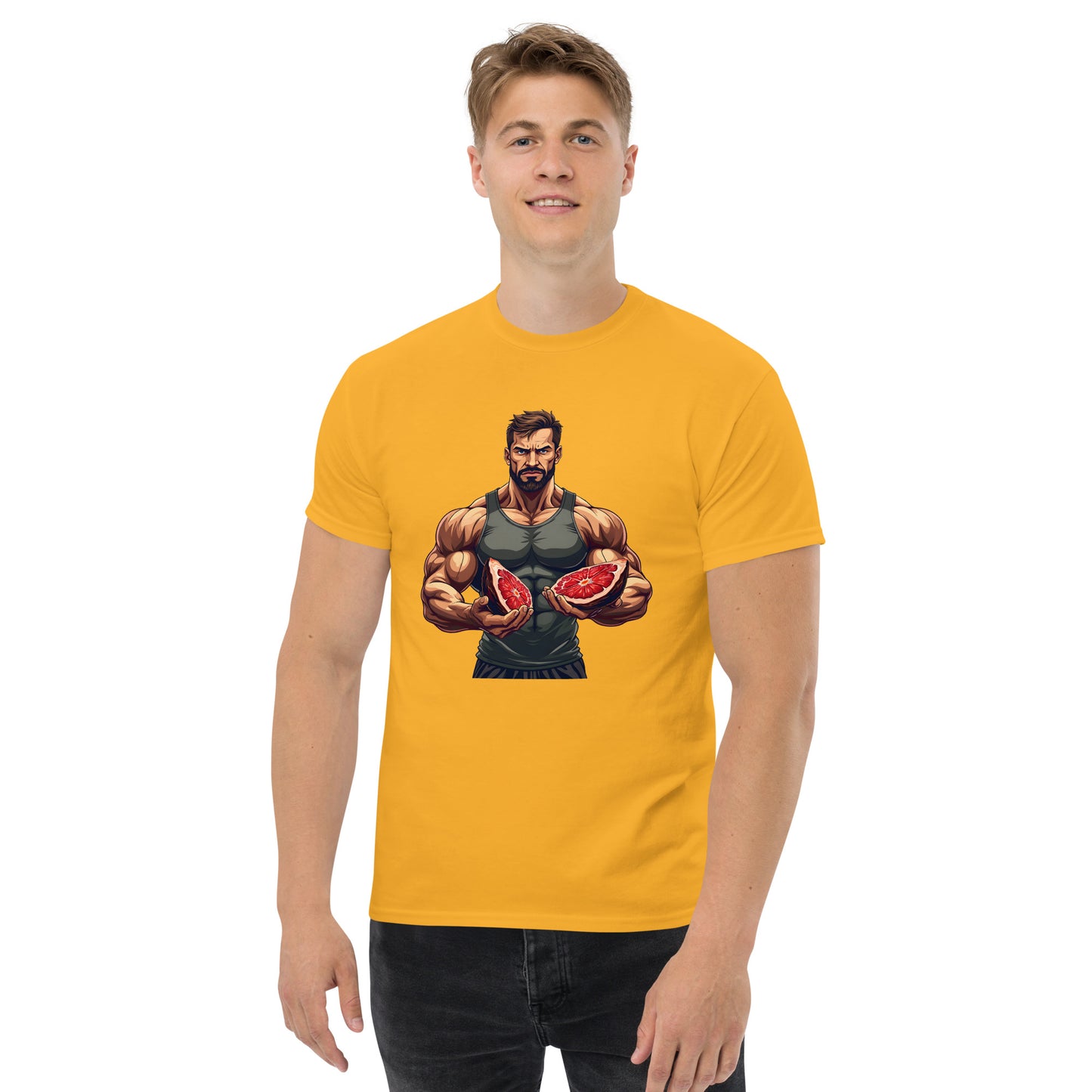 Men's double print carnivore diet classic tee