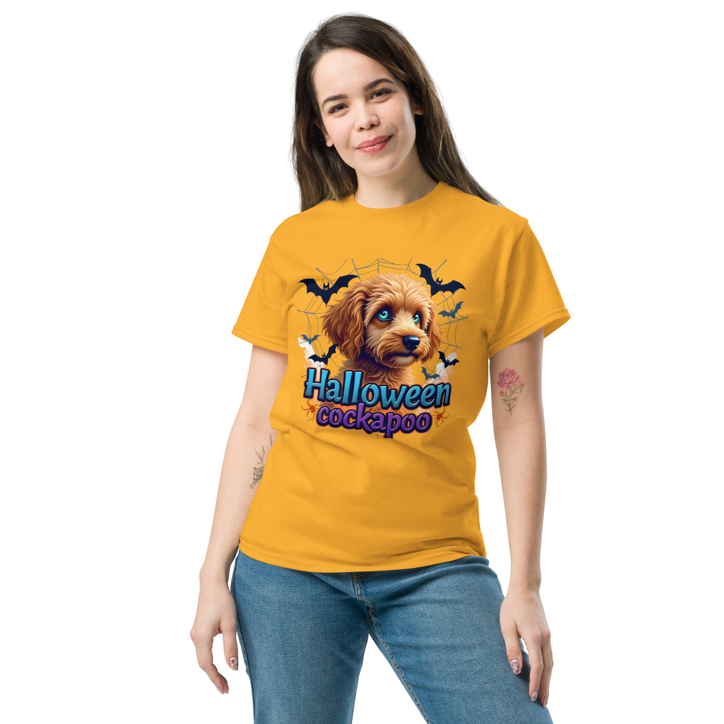 Unisex Halloween cockapoo blue eyed series 2 classic tee