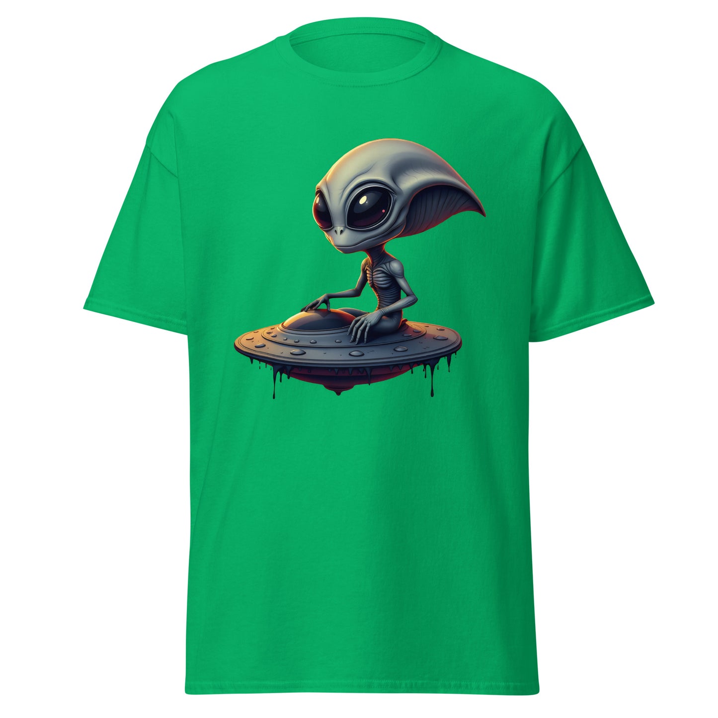 Unisex UFO alien armed eyes classic tee