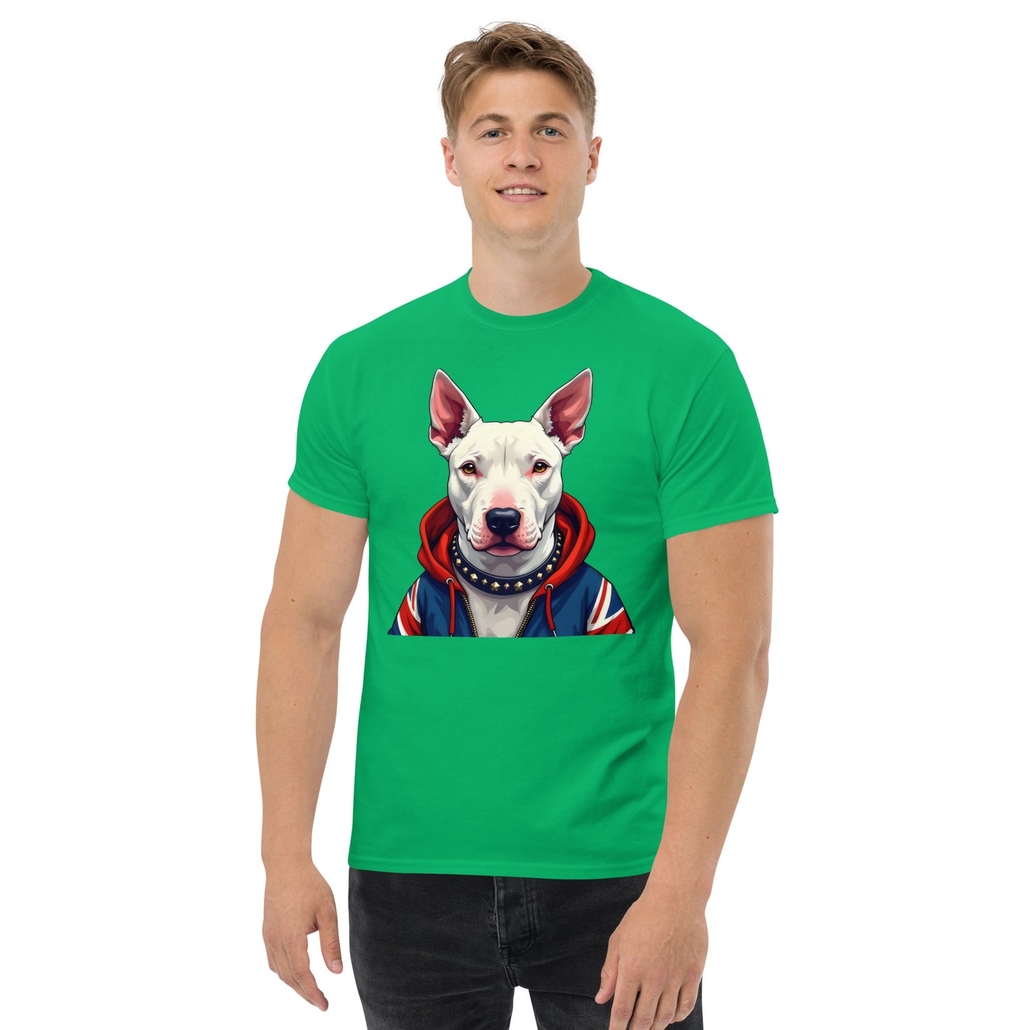 Unisex What English bull terrier union Jack Hoodie classic tee