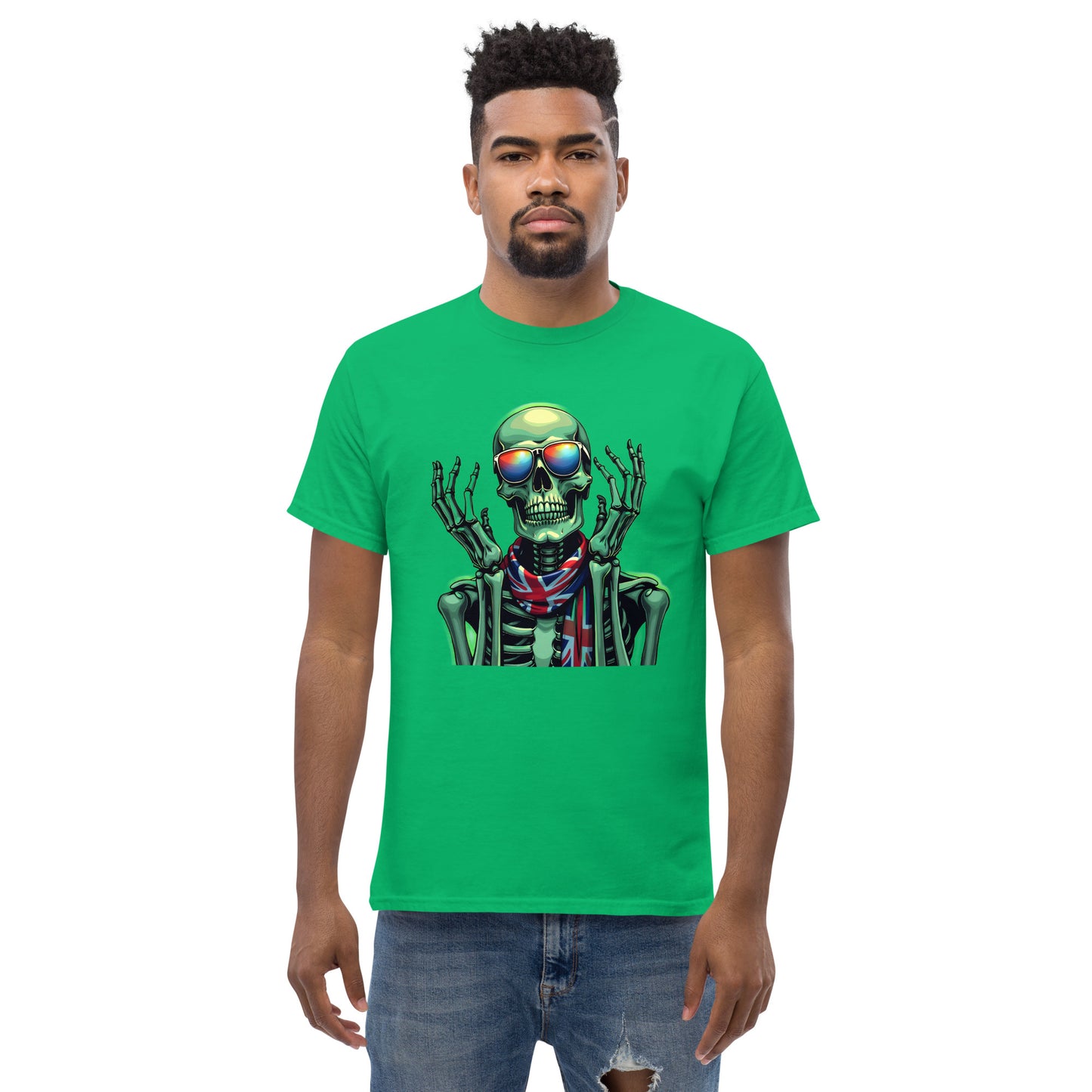 Men's UK luminous skeleton classic tee