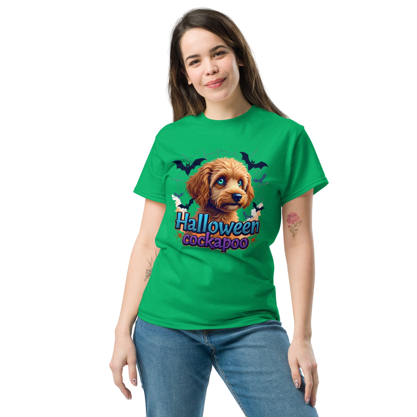 Unisex Halloween cockapoo blue eyed series 2 classic tee