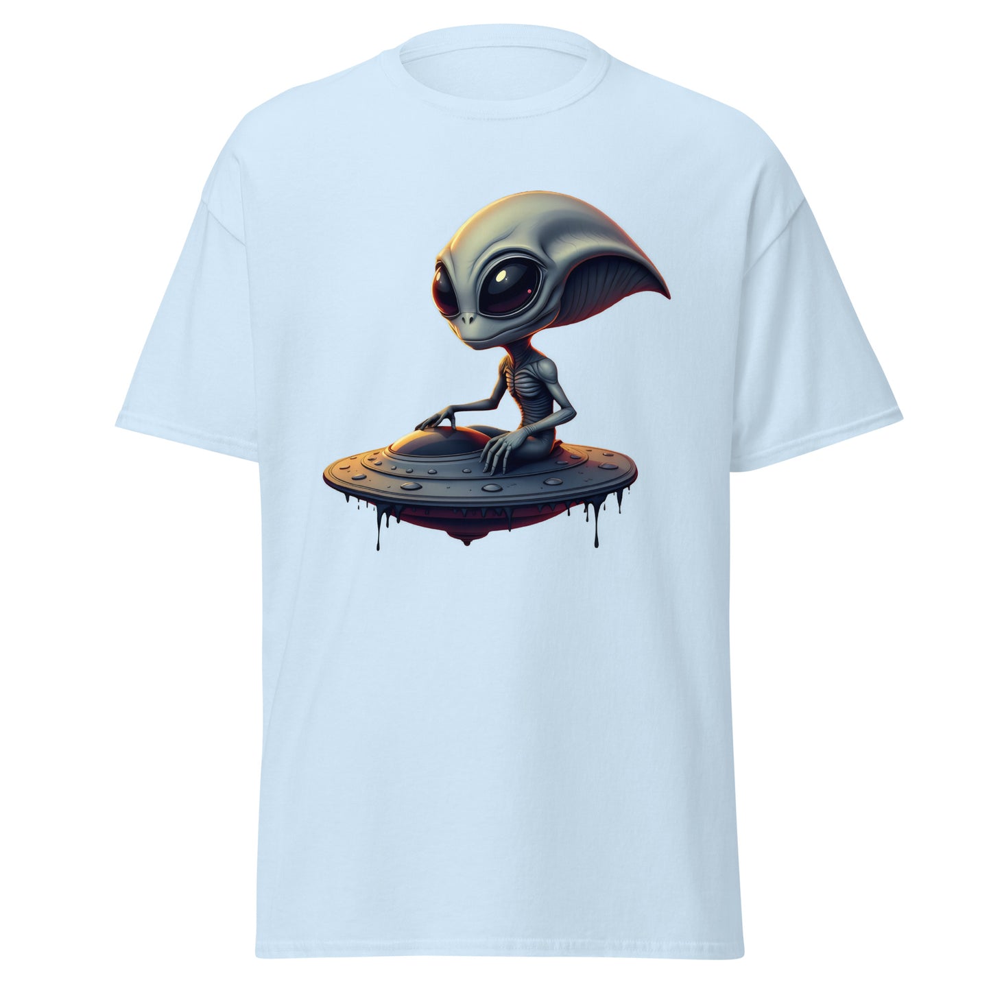 Unisex UFO alien armed eyes classic tee