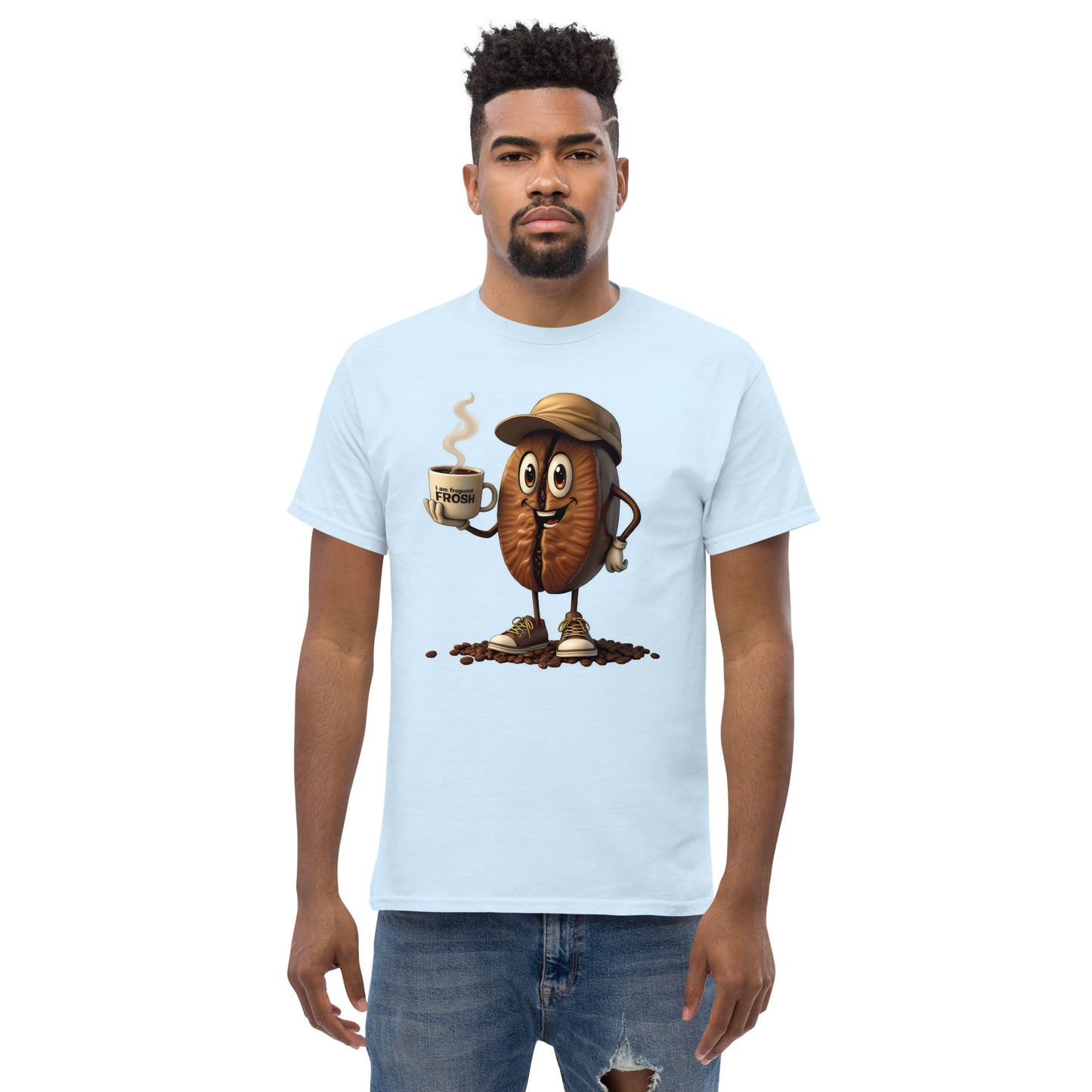 Unisex coffee Bean in a cup classic tee