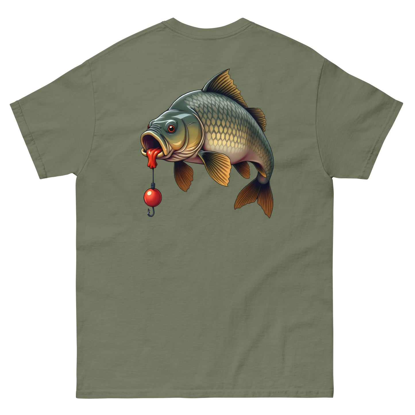 Unisex Front and back cartoon carp classic tee