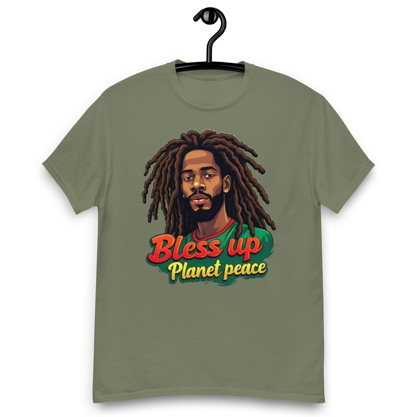 Unisex bless up Planet piece classic tee