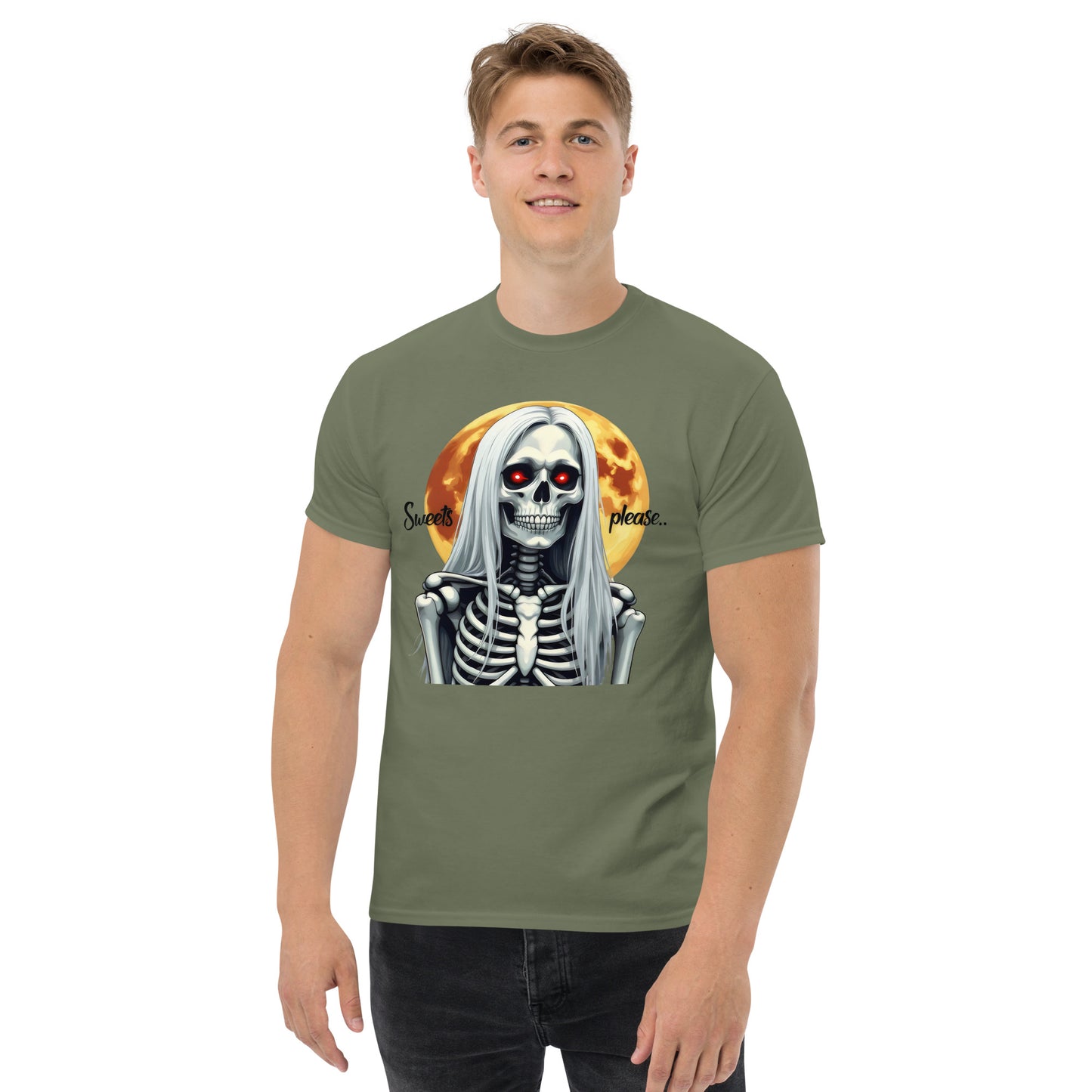 Unisex Sweet Halloween Greyhound woman classic tee