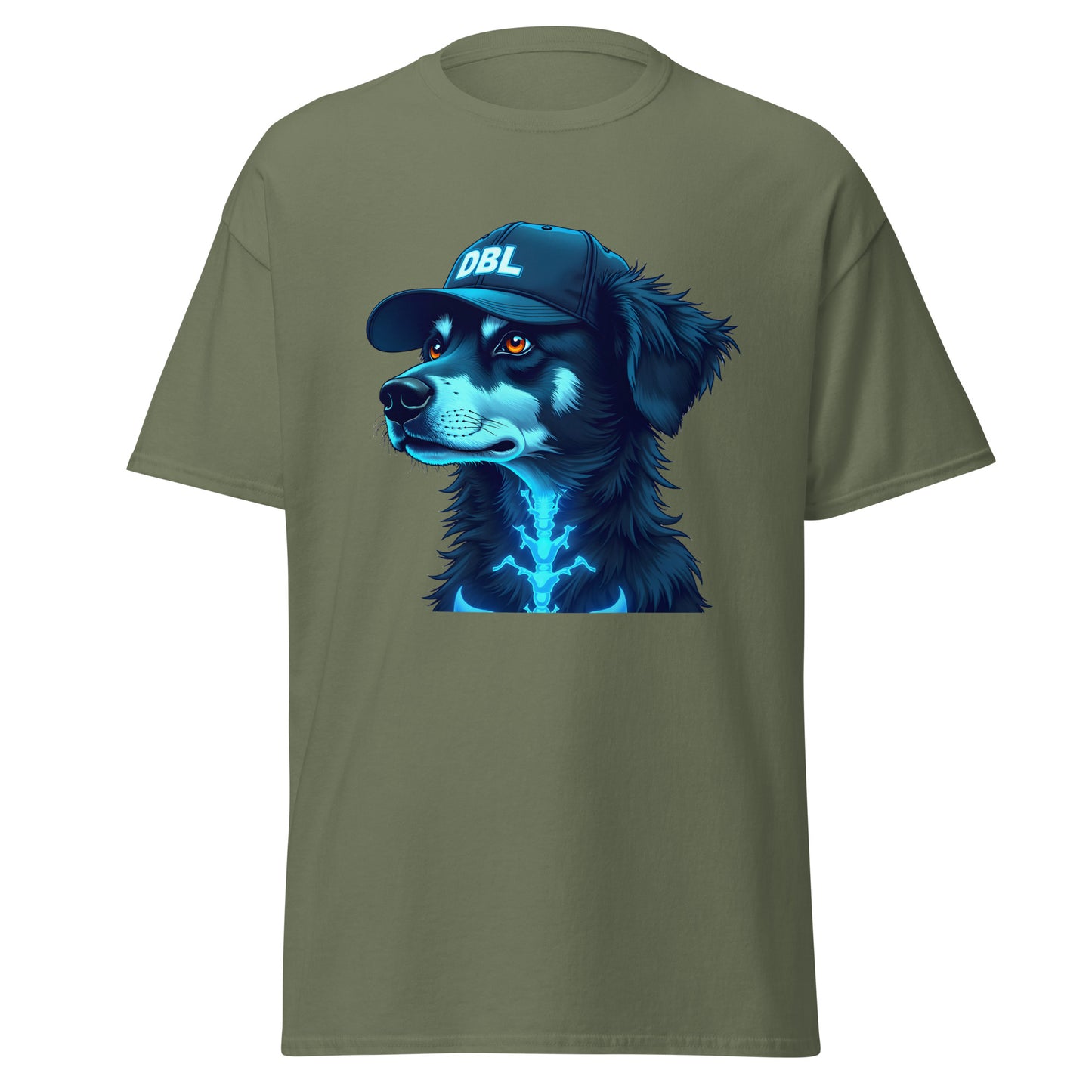 Unisex hybrid skeleton dog D B L cap classic tee