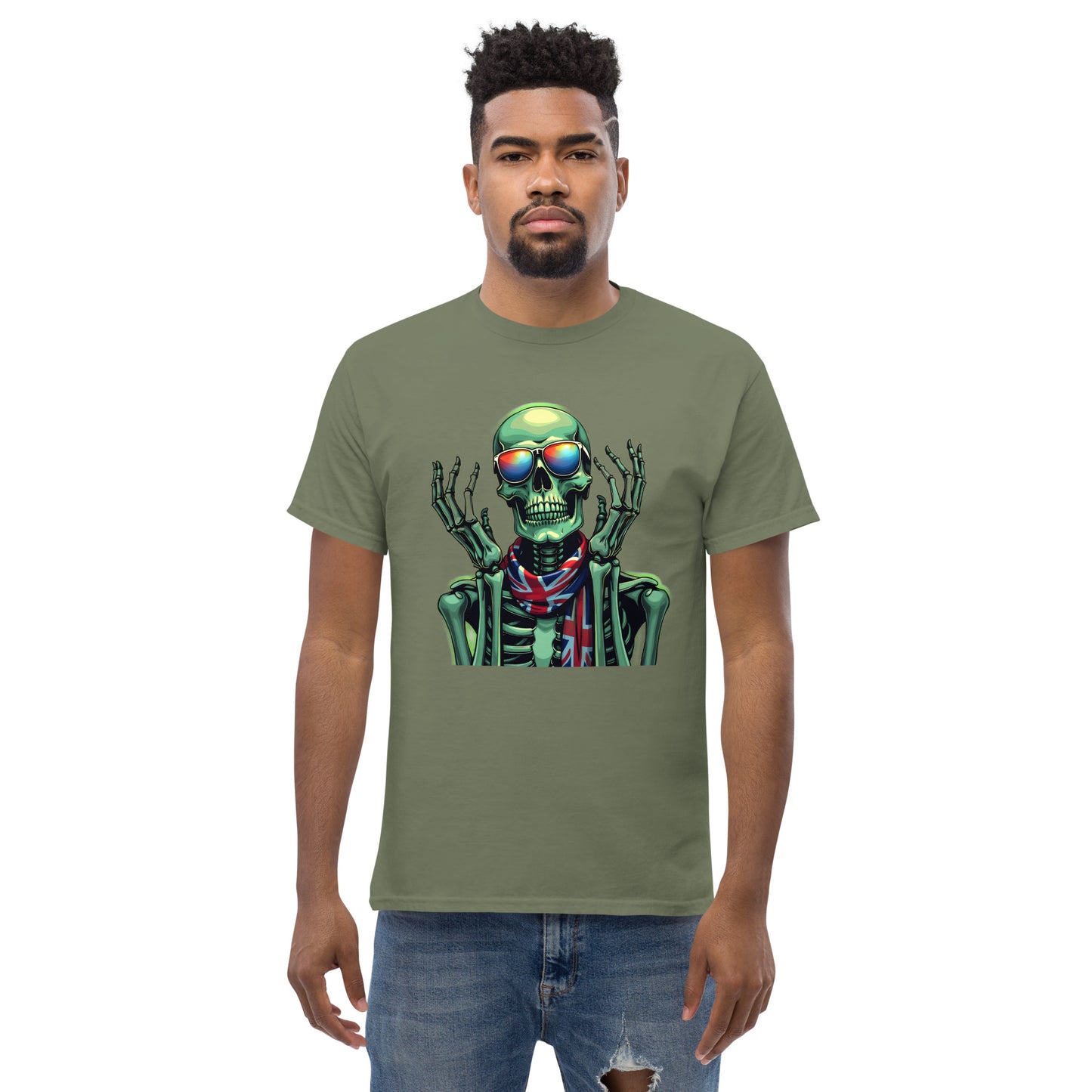 Men's UK luminous skeleton classic tee