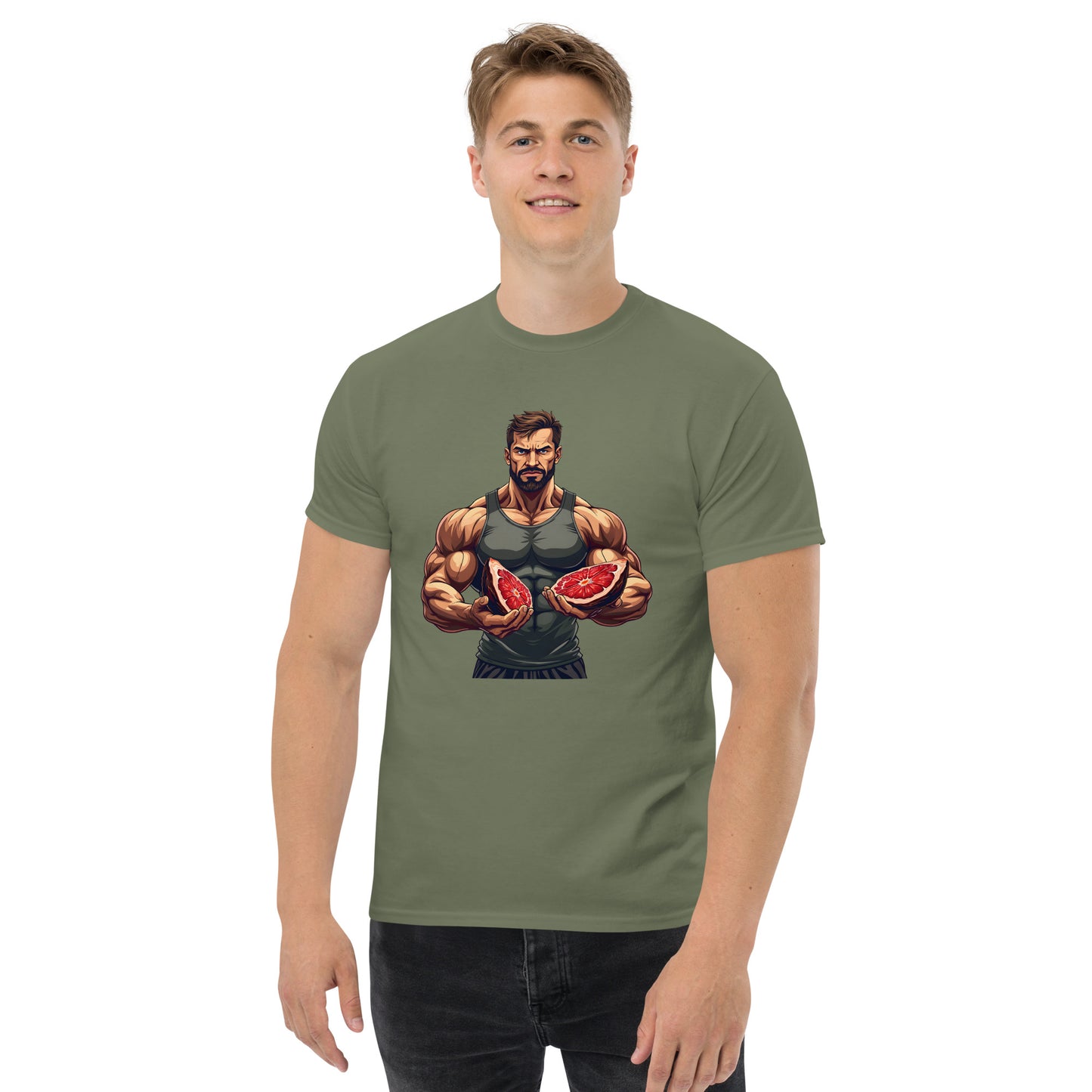 Men's double print carnivore diet classic tee