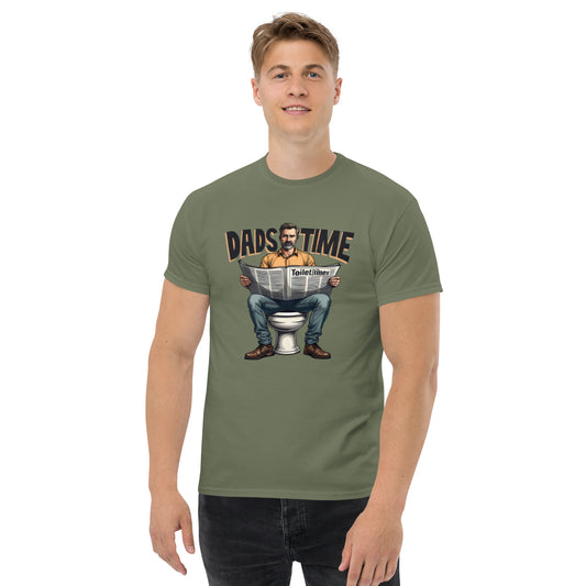 Men's sat on toilet dads time classic tee