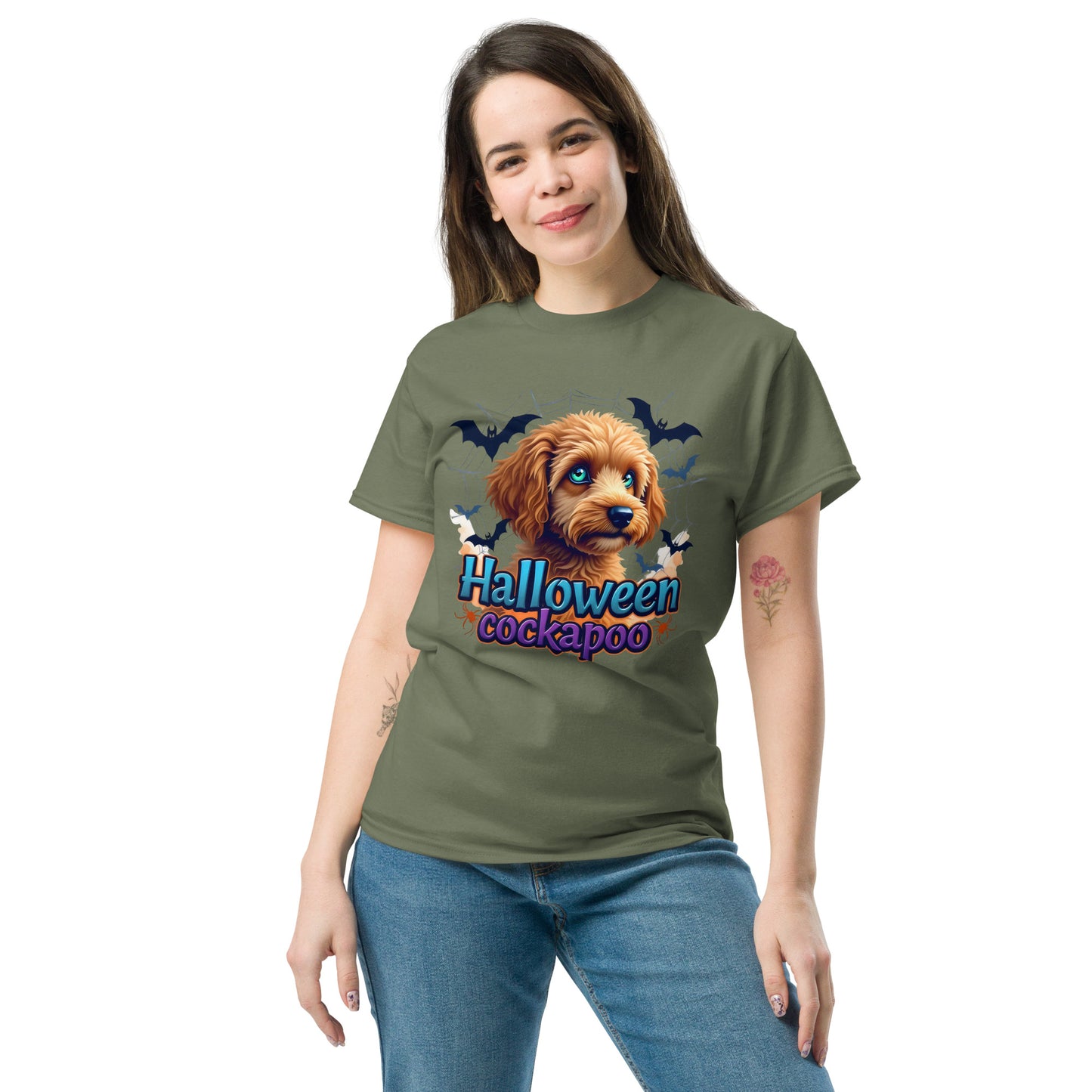 Unisex Halloween cockapoo blue eyed series 2 classic tee