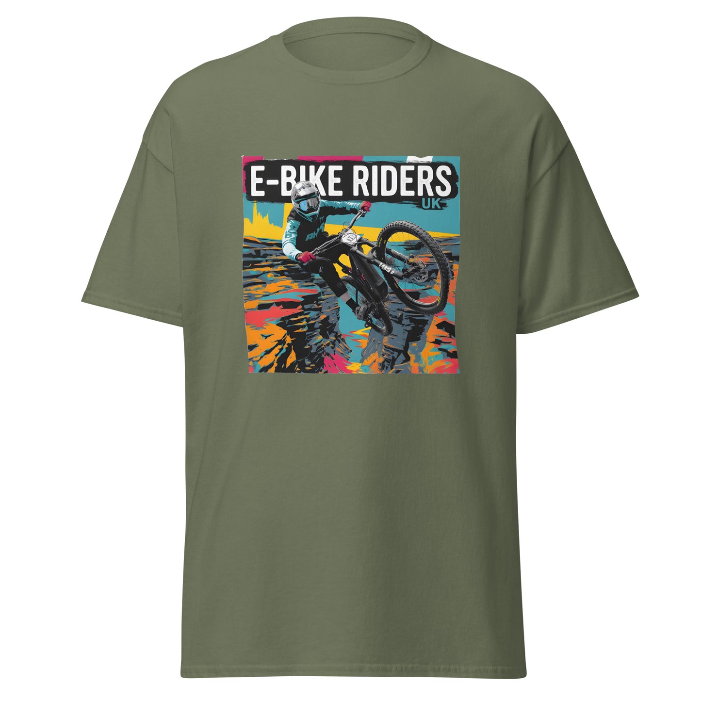 Unisex Solid foreground style E-bike riders Canyon classic tee