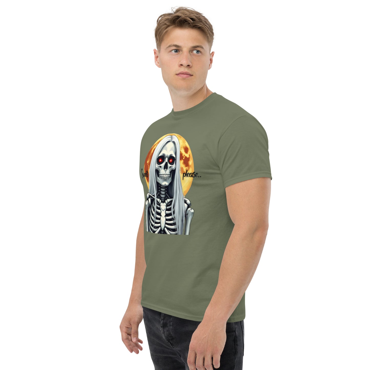 Unisex Sweet Halloween Greyhound woman classic tee