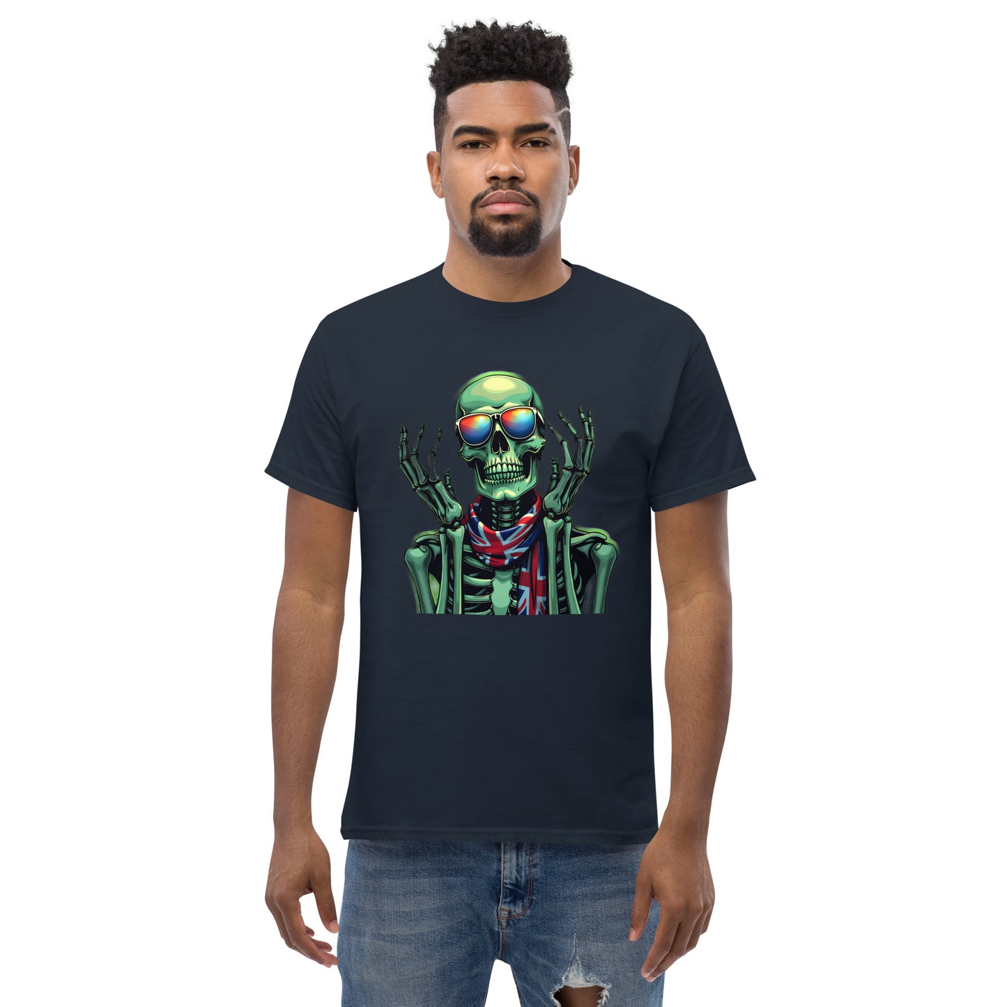 Men's UK luminous skeleton classic tee