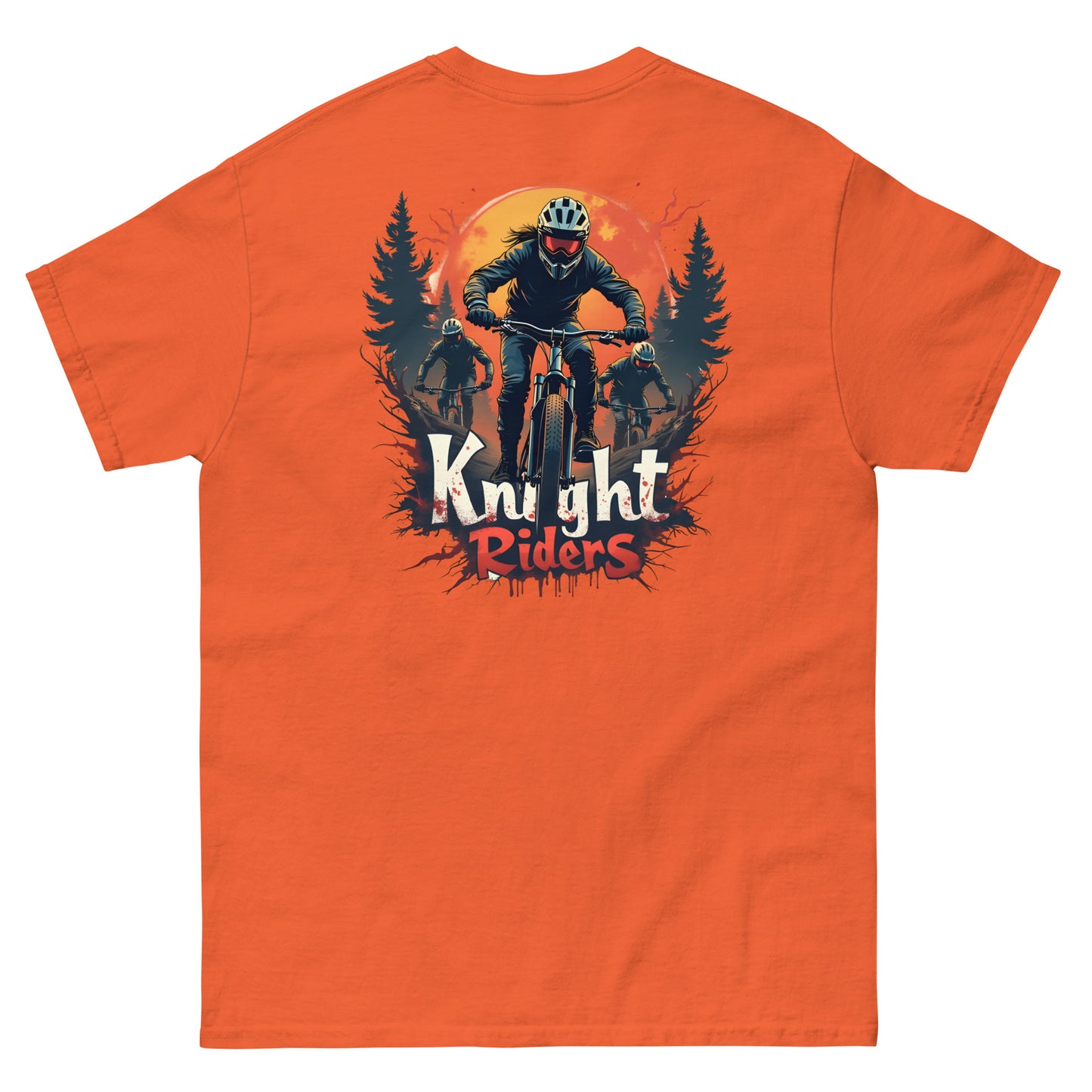 Men's Back print Knight riders classic tee