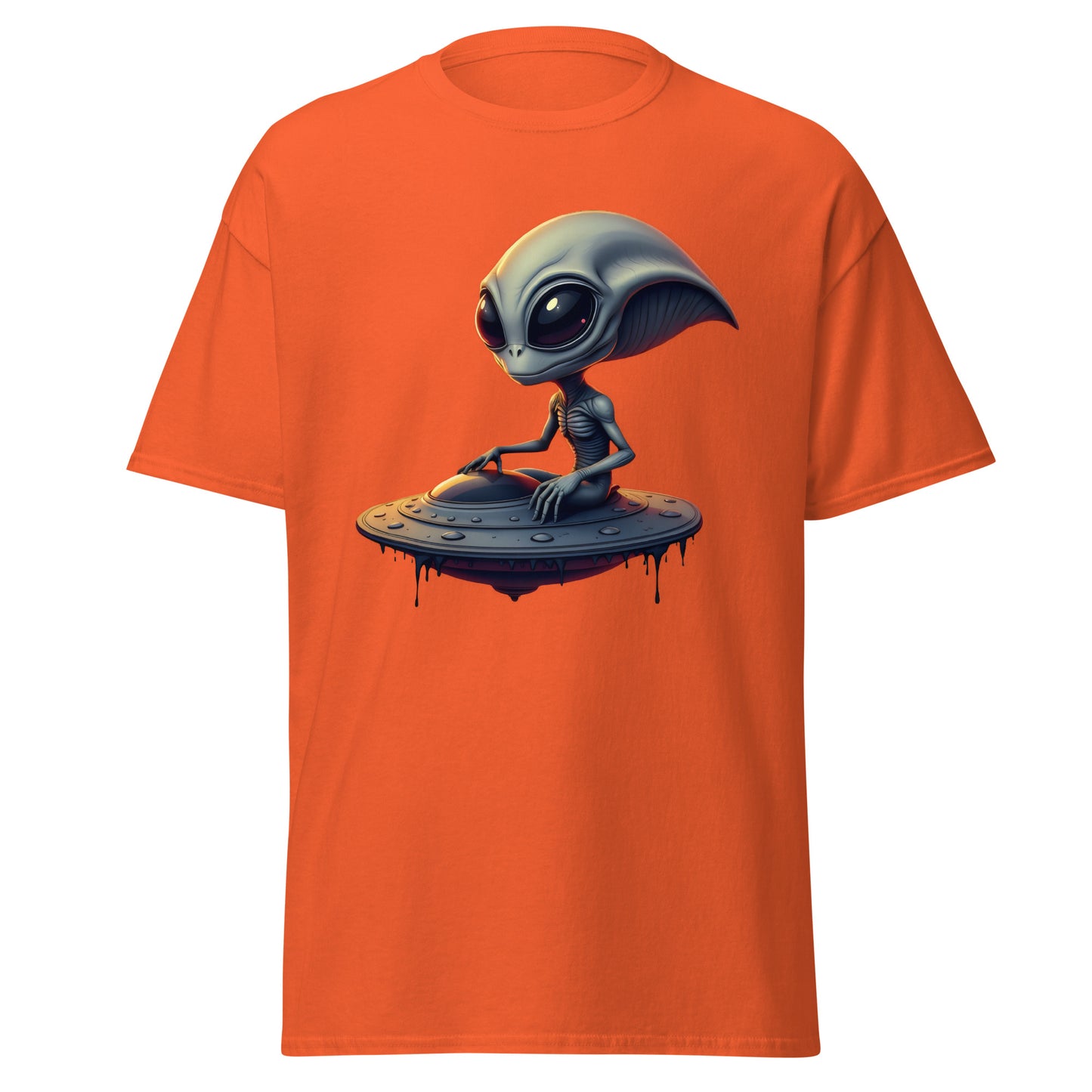 Unisex UFO alien armed eyes classic tee