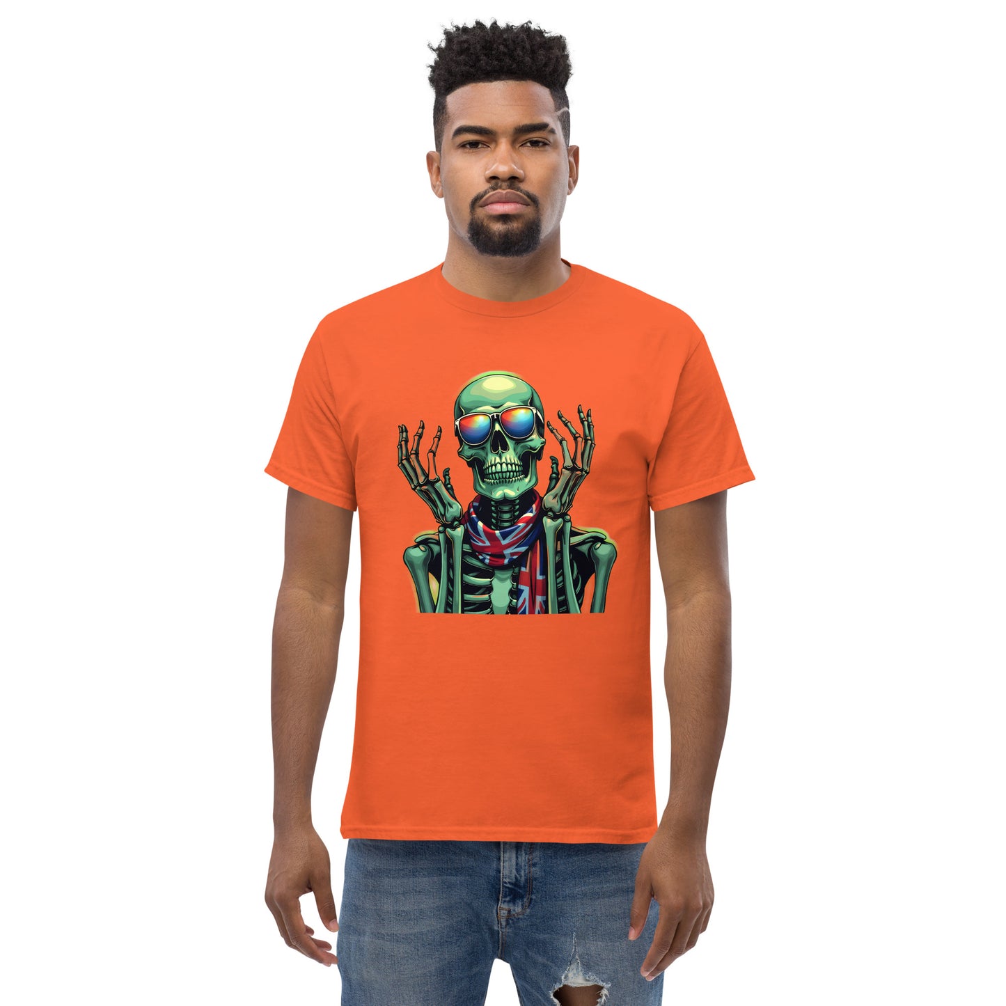 Men's UK luminous skeleton classic tee
