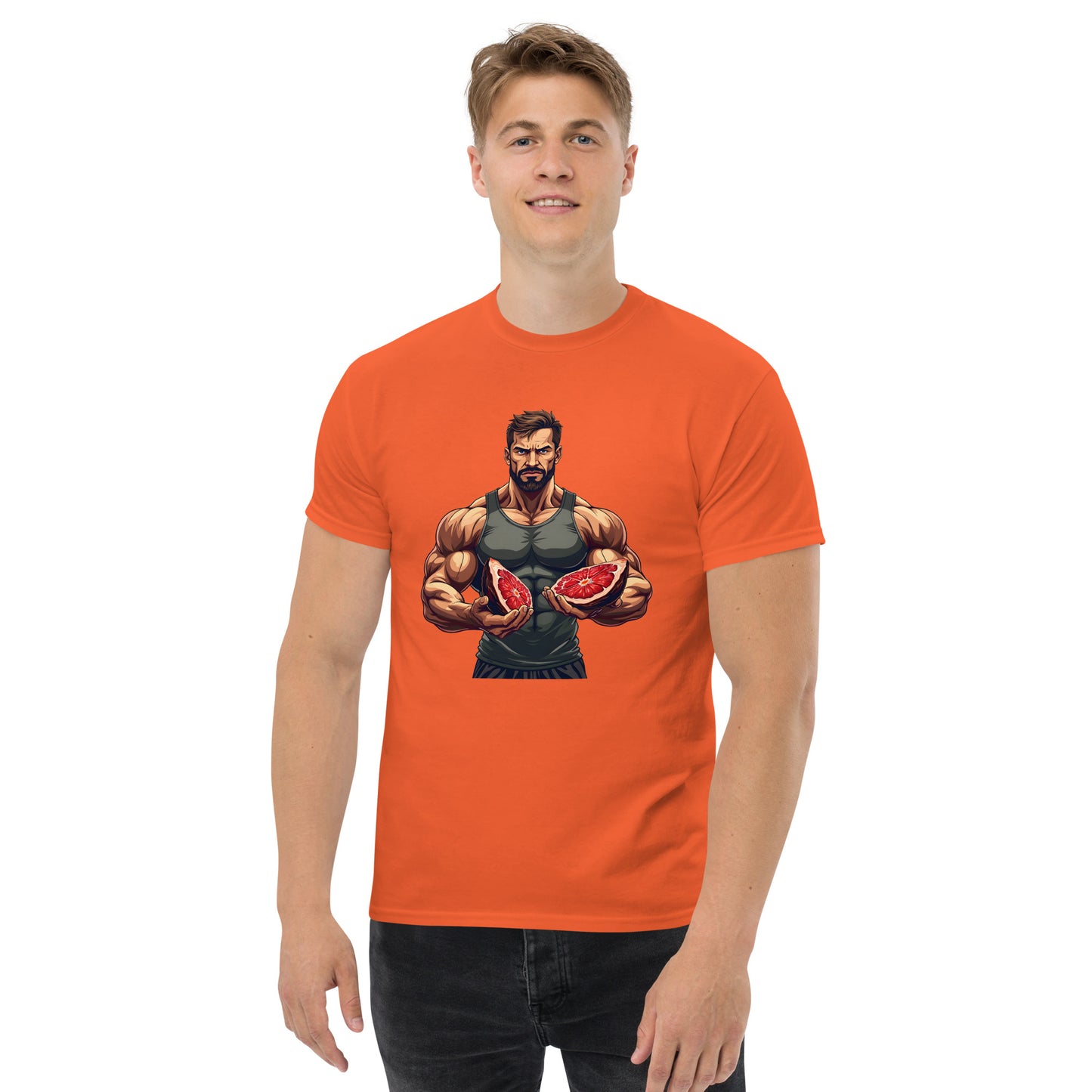 Men's double print carnivore diet classic tee