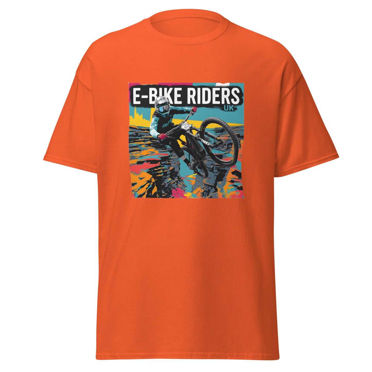 Unisex Solid foreground style E-bike riders Canyon classic tee