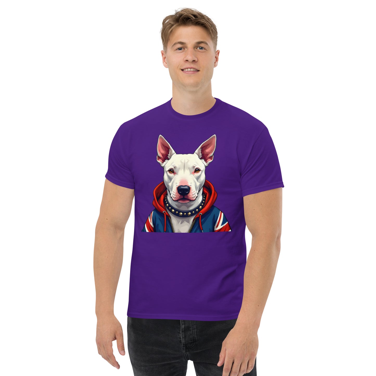 Unisex What English bull terrier union Jack Hoodie classic tee