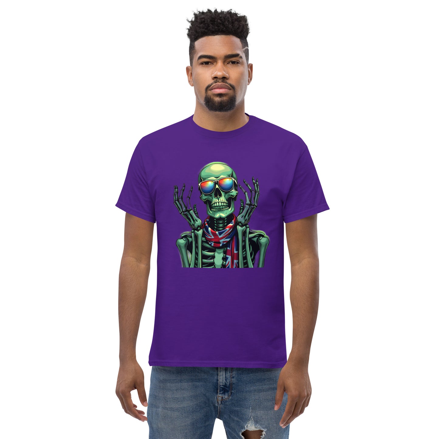 Men's UK luminous skeleton classic tee