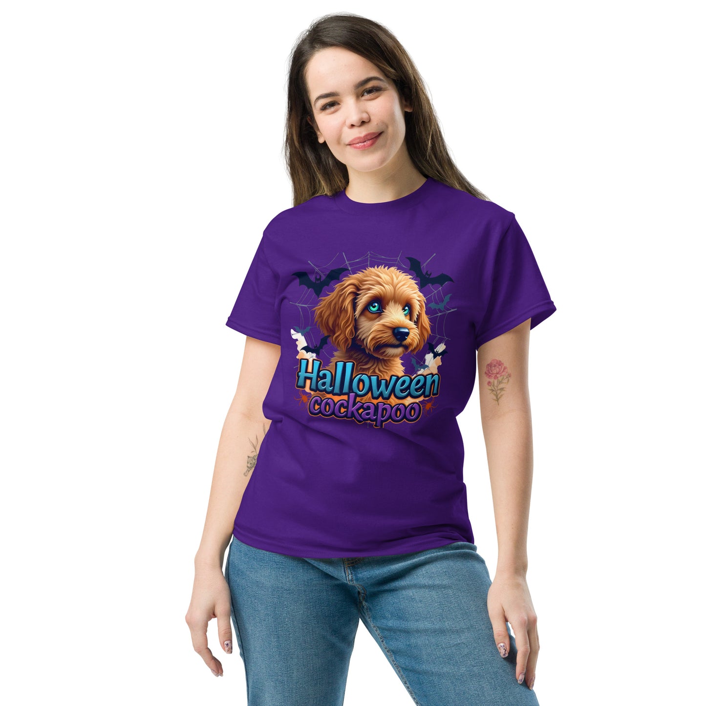Unisex Halloween cockapoo blue eyed series 2 classic tee
