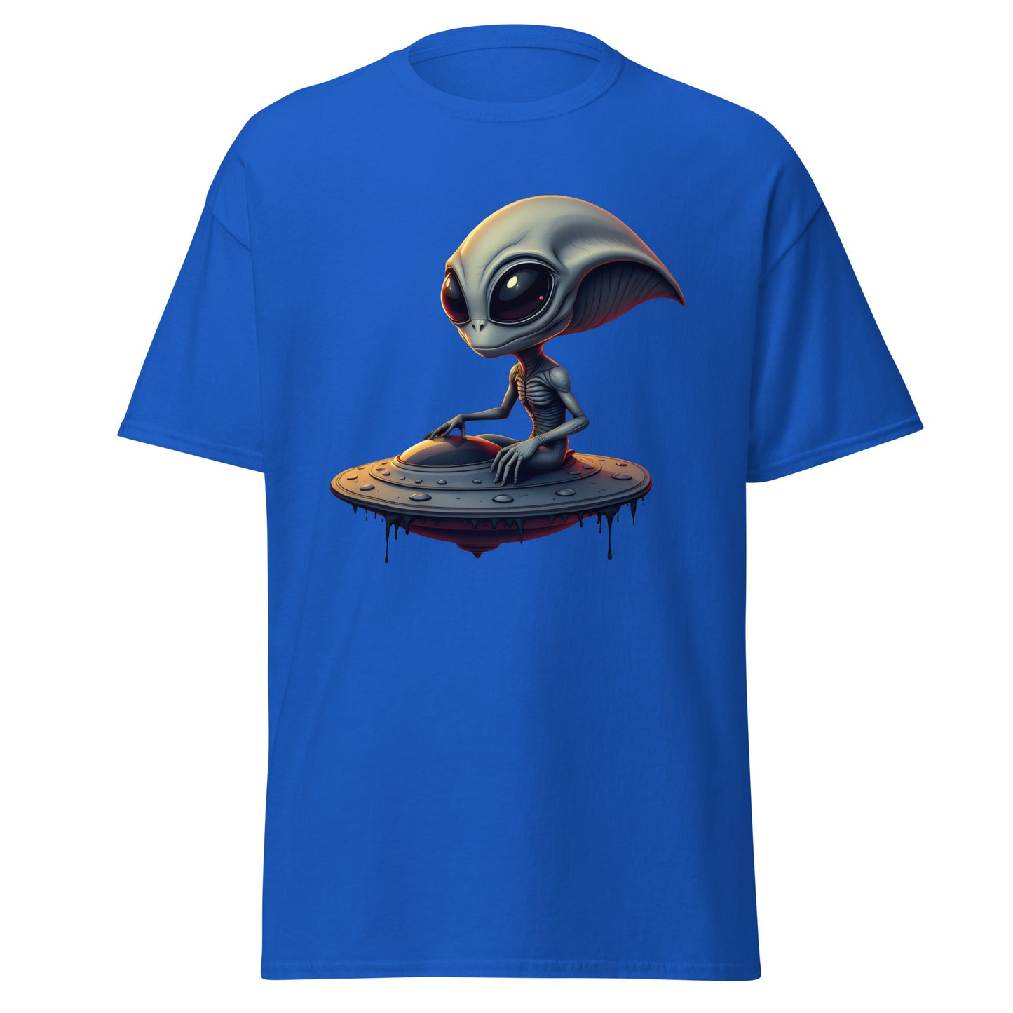 Unisex UFO alien armed eyes classic tee