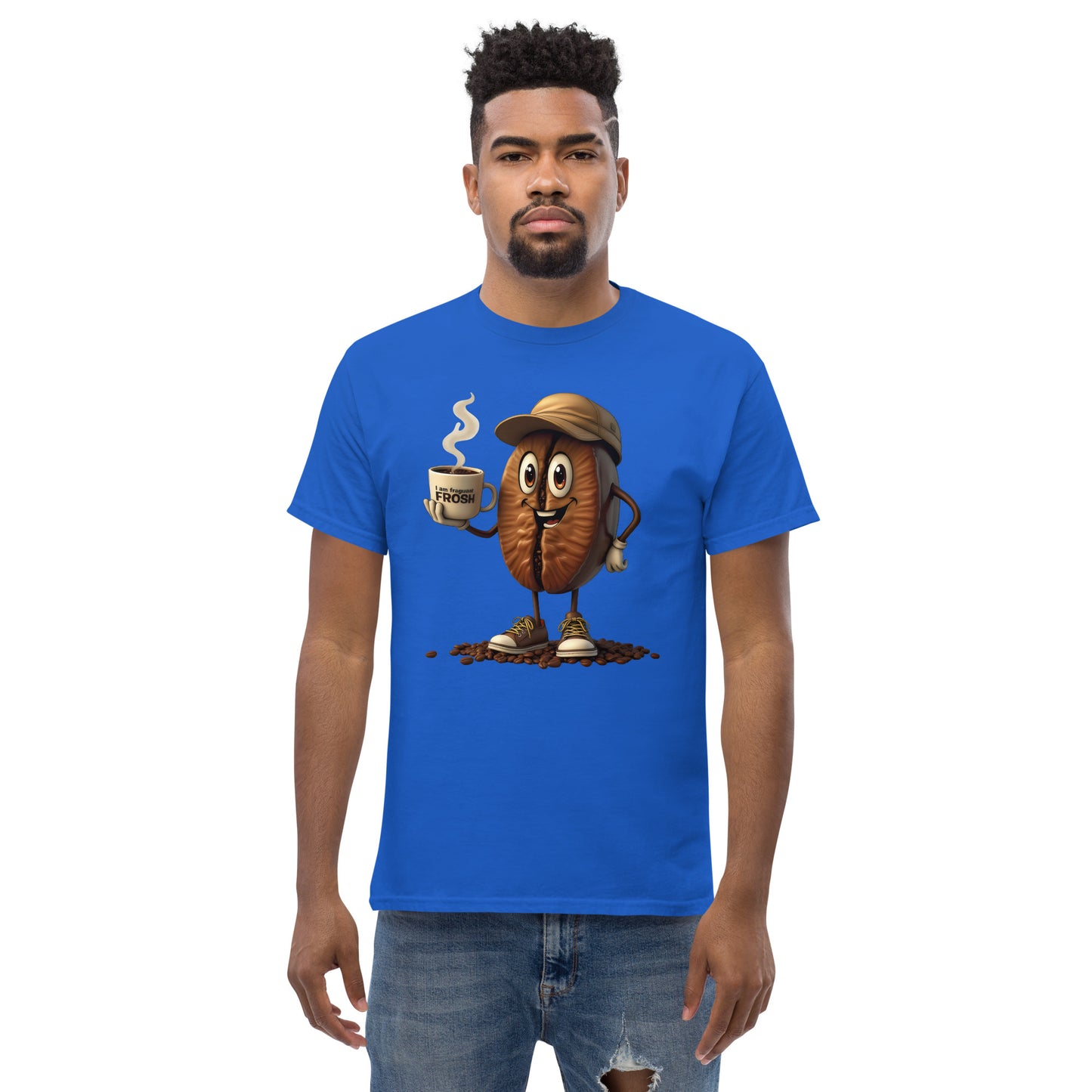 Unisex coffee Bean in a cup classic tee