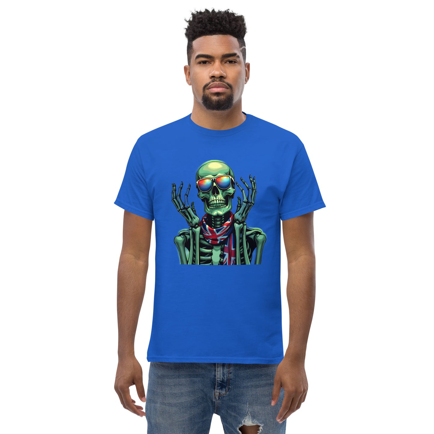 Men's UK luminous skeleton classic tee