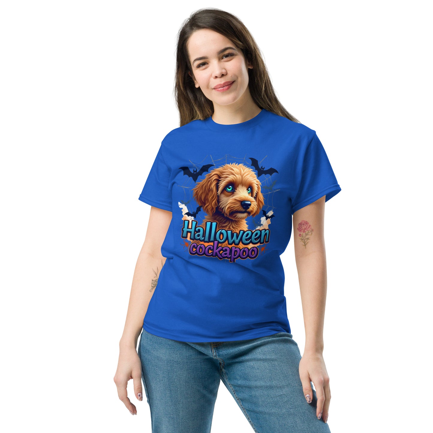 Unisex Halloween cockapoo blue eyed series 2 classic tee