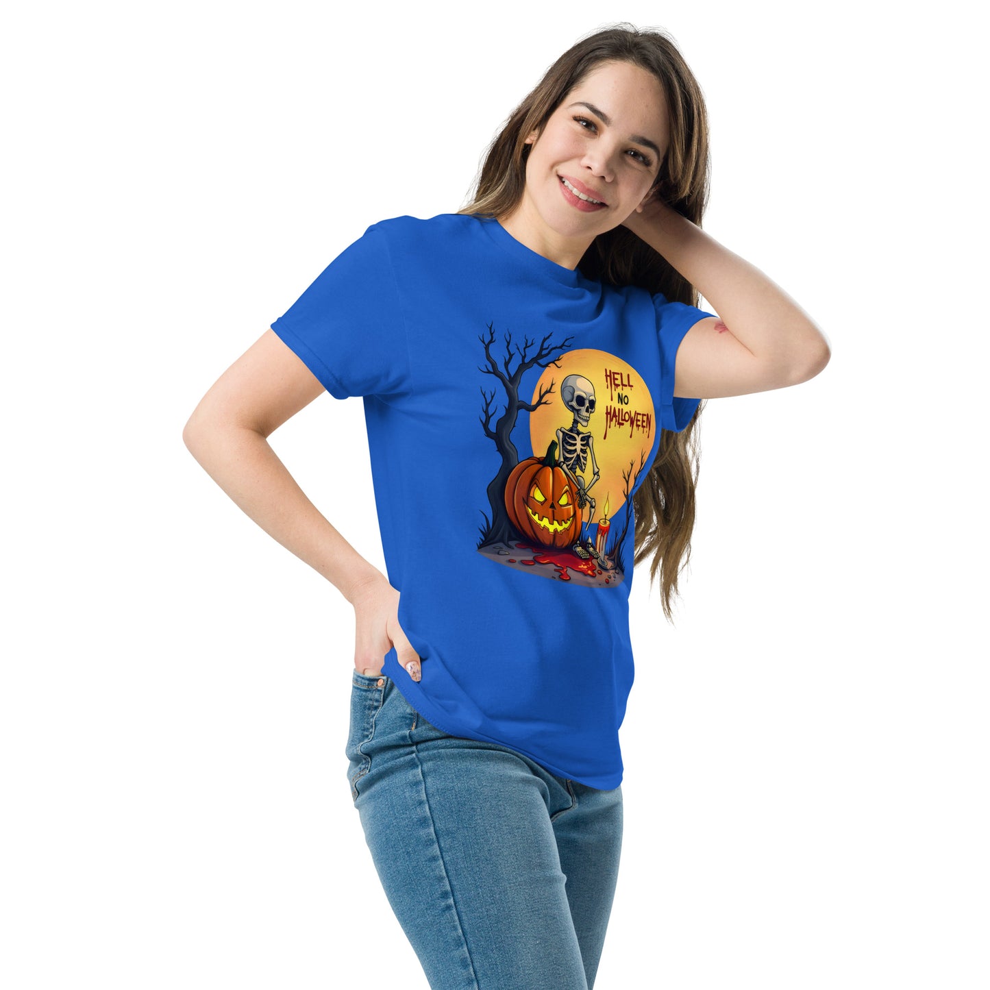 Unisex Hell no Halloween classic tee