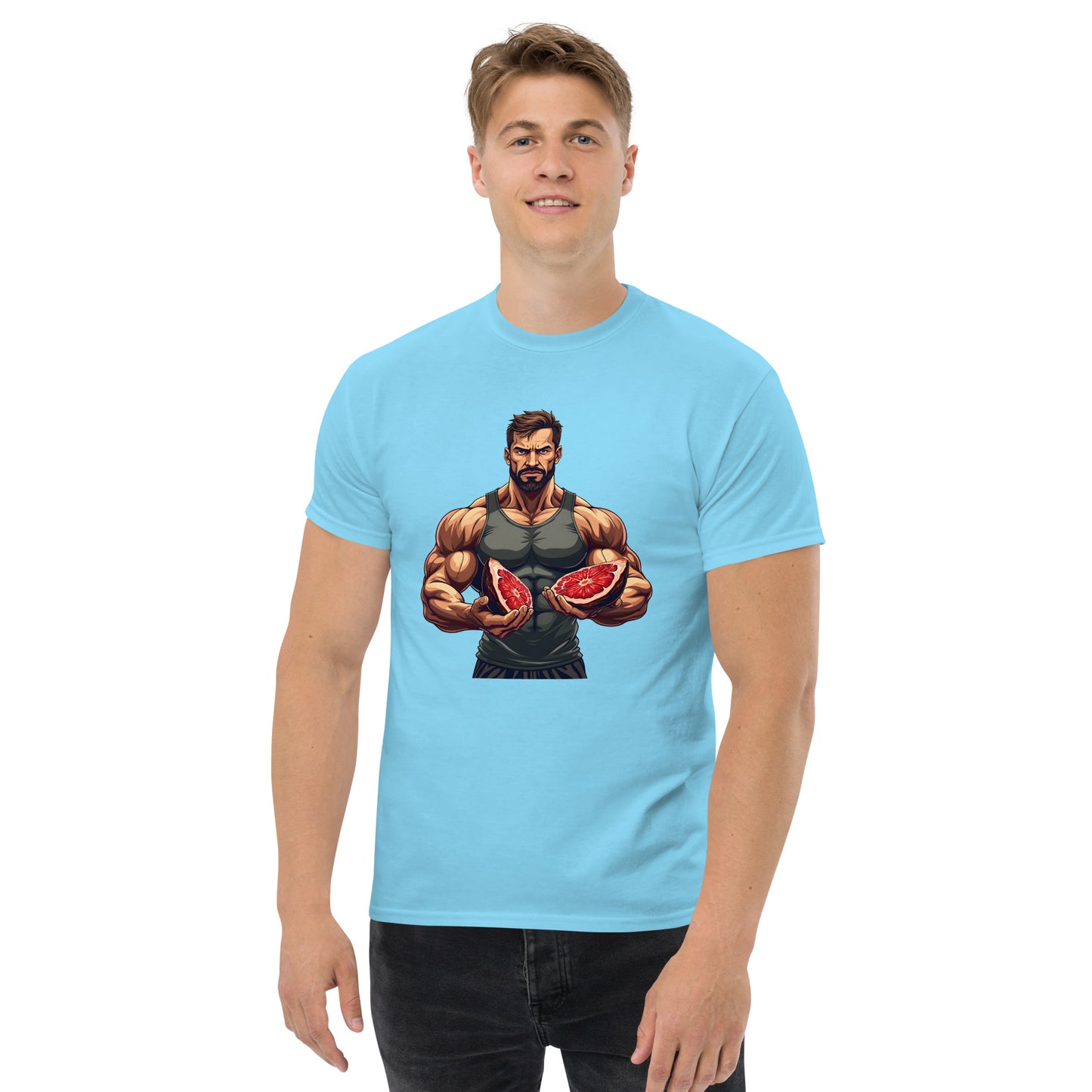 Men's double print carnivore diet classic tee