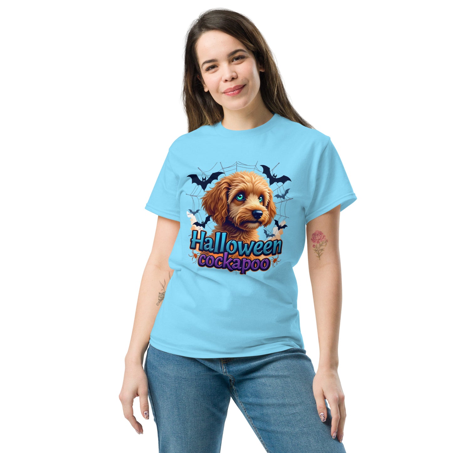 Unisex Halloween cockapoo blue eyed series 2 classic tee