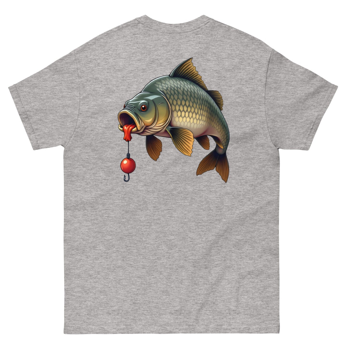 Unisex Front and back cartoon carp classic tee
