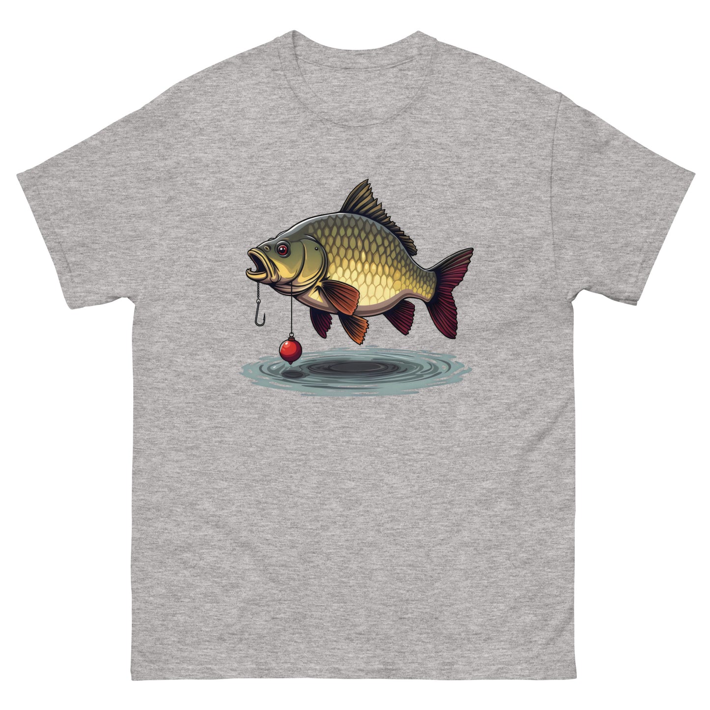 Unisex Front and back cartoon carp classic tee