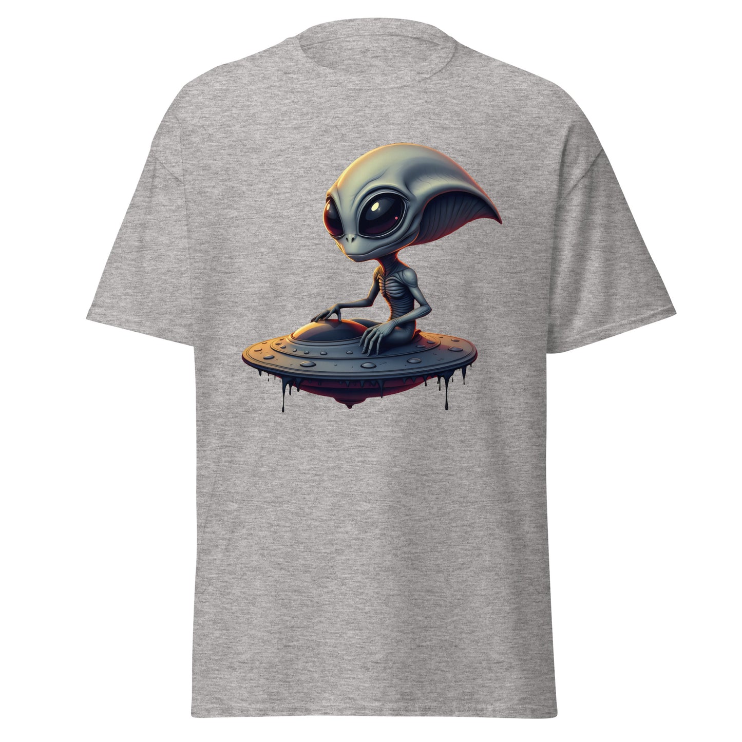Unisex UFO alien armed eyes classic tee