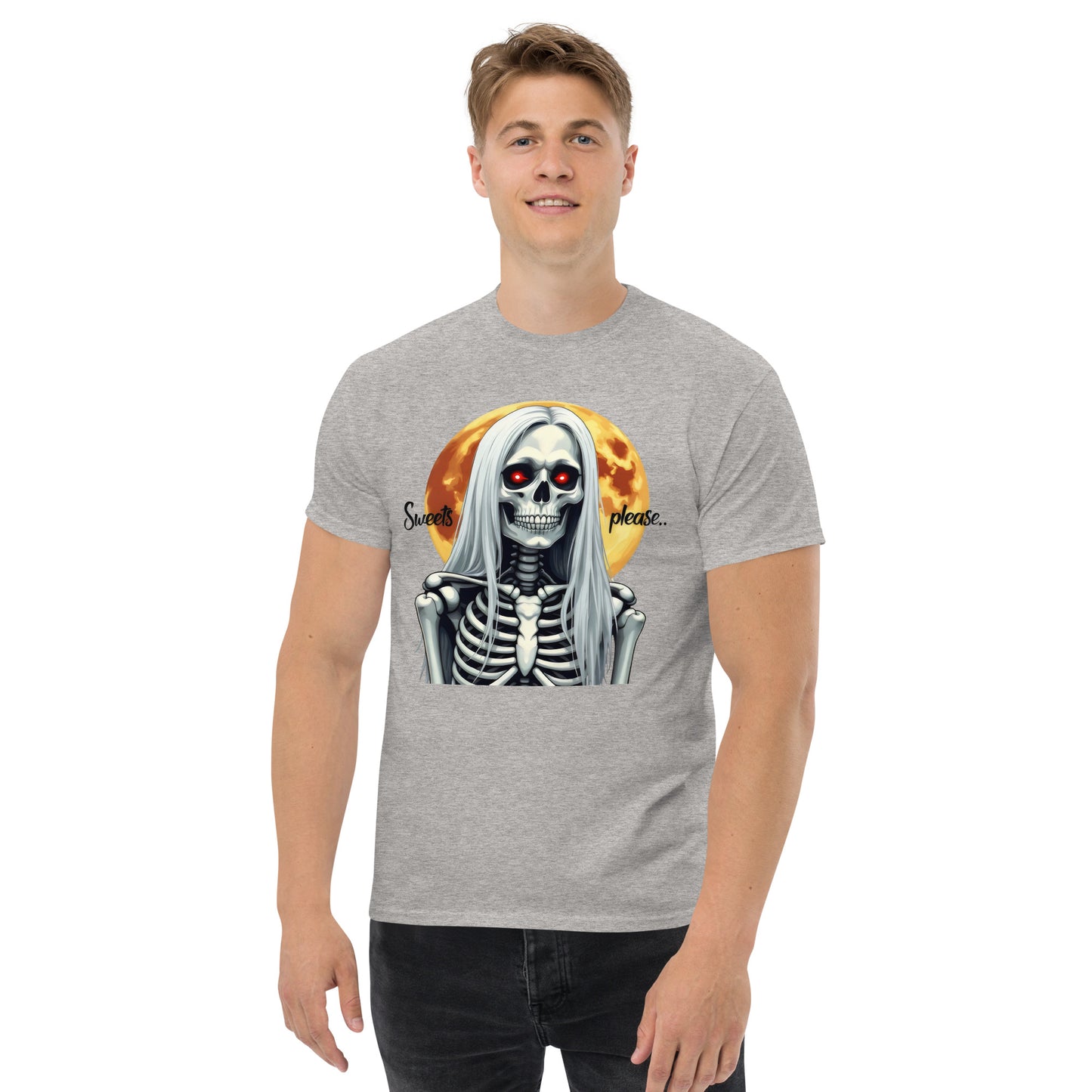 Unisex Sweet Halloween Greyhound woman classic tee