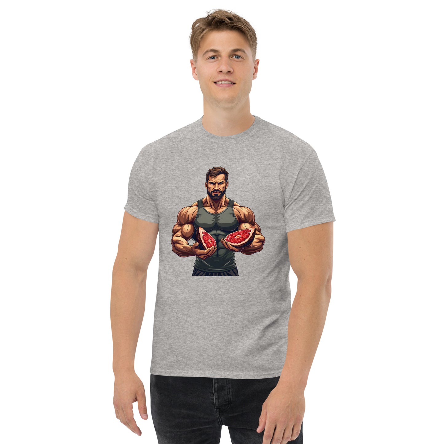 Men's double print carnivore diet classic tee