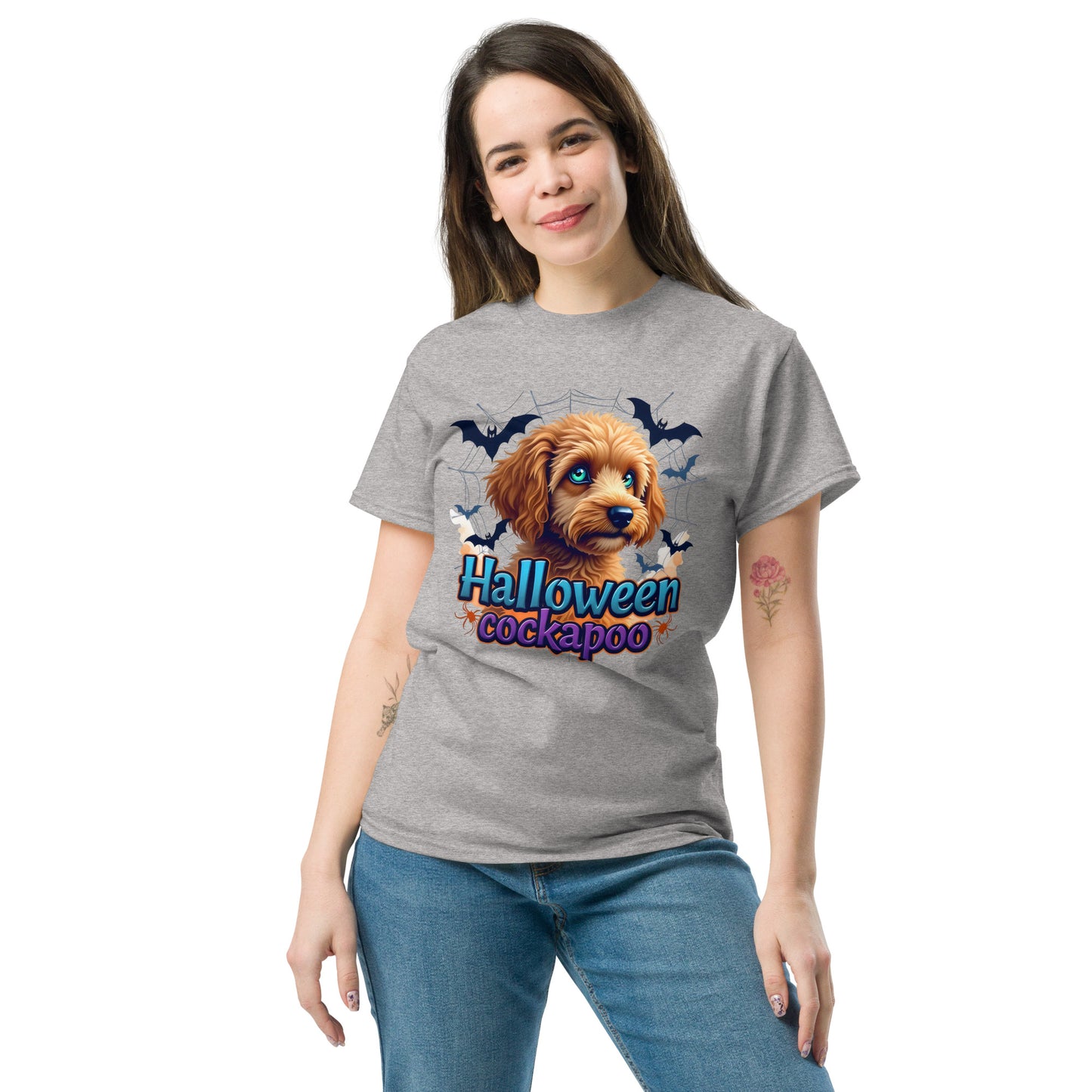 Unisex Halloween cockapoo blue eyed series 2 classic tee